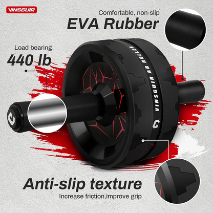 Ultimate Ab Roller Wheel for Core Strength: Home Gym Essential with Knee Pad for Maximum Comfort and Stability