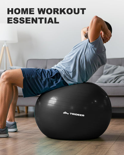 Transform Your Fitness Routine with Our Premium Exercise Ball – Perfect for Yoga, Pilates, and Core Training, Includes Quick Pump and Available in 5 Sizes