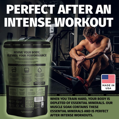 Ultimate Recovery Bath Soak with Eucalyptus & Tea Tree - Fast-Absorbing Magnesium Flakes and Mineral-Rich Dead Sea Salt for Soothing Relaxation - 3 Lb Pack