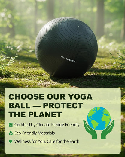 Transform Your Fitness Routine with Our Premium Exercise Ball – Perfect for Yoga, Pilates, and Core Training, Includes Quick Pump and Available in 5 Sizes