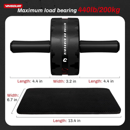 Ultimate Ab Roller Wheel for Core Strength: Home Gym Essential with Knee Pad for Maximum Comfort and Stability